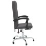 Silla de oficina reclinable cuero sintético gris de vidaXL, Sillas de oficina - Ref: Foro24-349641, Precio: 81,47 €, Descuent...