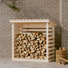 Holzscheithalter aus massivem Kiefernholz, 108 x 73 x 108 cm von vidaXL, Zubehör für Taschen und Brennholzhalter - Ref: Foro2...