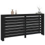 Solid black pine wood radiator cover 169x19x84 cm by vidaXL, Accessories for heating radiators - Ref: Foro24-822610, Price: 1...