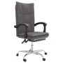 Reclining office chair in gray synthetic leather by vidaXL, Office chairs - Ref: Foro24-349755, Price: 89,16 €, Discount: %