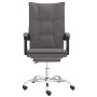 Reclining office chair in gray synthetic leather by vidaXL, Office chairs - Ref: Foro24-349755, Price: 89,16 €, Discount: %