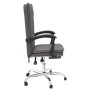 Reclining office chair in gray synthetic leather by vidaXL, Office chairs - Ref: Foro24-349755, Price: 89,16 €, Discount: %