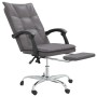 Reclining office chair in gray synthetic leather by vidaXL, Office chairs - Ref: Foro24-349755, Price: 89,16 €, Discount: %