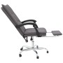 Reclining office chair in gray synthetic leather by vidaXL, Office chairs - Ref: Foro24-349755, Price: 89,16 €, Discount: %