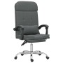 Silla de oficina reclinable con masaje de tela gris oscuro de vidaXL, Sillas de oficina - Ref: Foro24-349706, Precio: 123,99 ...