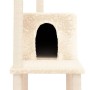 Cat scratching post with cream sisal posts 144.5 cm by vidaXL, Cat furniture - Ref: Foro24-171630, Price: 58,99 €, Discount: %