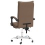 Silla de oficina reclinable de tela marrón de vidaXL, Sillas de oficina - Ref: Foro24-349750, Precio: 104,01 €, Descuento: %