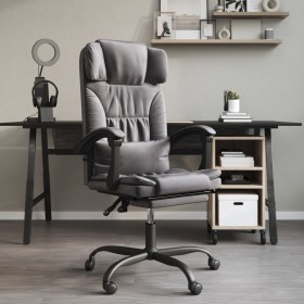 Gray synthetic leather reclining office chair by vidaXL, Office chairs - Ref: Foro24-349735, Price: 136,99 €, Discount: %