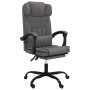 Silla de oficina reclinable cuero sintético gris de vidaXL, Sillas de oficina - Ref: Foro24-349735, Precio: 135,96 €, Descuen...