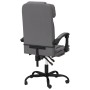 Silla de oficina reclinable cuero sintético gris de vidaXL, Sillas de oficina - Ref: Foro24-349735, Precio: 135,96 €, Descuen...