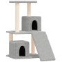 Rascador para gatos con postes de sisal gris claro 82 cm de vidaXL, Mobiliario para gatos - Ref: Foro24-171664, Precio: 41,85...