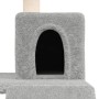 Rascador para gatos con postes de sisal gris claro 82 cm de vidaXL, Mobiliario para gatos - Ref: Foro24-171664, Precio: 41,85...