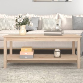 Solid pine wood coffee table 110x55x45 cm by vidaXL, Coffee table - Ref: Foro24-822272, Price: 97,09 €, Discount: %