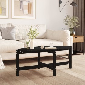 Solid black pine wood coffee table 118x63x45 cm by vidaXL, Coffee table - Ref: Foro24-822321, Price: 53,99 €, Discount: %