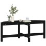 Solid black pine wood coffee table 118x63x45 cm by vidaXL, Coffee table - Ref: Foro24-822321, Price: 53,72 €, Discount: %