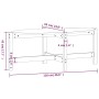 Masse Holz-Zentrum-Tisch von schwarzem Pin 118x63x45 cm von vidaXL, Couchtisch - Ref: Foro24-822321, Preis: 53,72 €, Rabatt: %