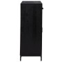 Solid black pine wood shoe rack 75x40x110 cm by vidaXL, Shoe racks and shoe organizers - Ref: Foro24-349934, Price: 232,09 €,...