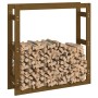 Stange für Leine Holz Masse Pino Braun Honig 100x25x100 cm von vidaXL, Zubehör für Taschen und Brennholzhalter - Ref: Foro24-...