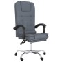 Dark gray velvet reclining office chair with massage by vidaXL, Office chairs - Ref: Foro24-349663, Price: 121,99 €, Discount: %