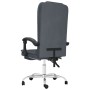 Dark gray velvet reclining office chair with massage by vidaXL, Office chairs - Ref: Foro24-349663, Price: 121,99 €, Discount: %