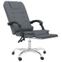 Silla de oficina reclinable con masaje terciopelo gris oscuro de vidaXL, Sillas de oficina - Ref: Foro24-349663, Precio: 121,...