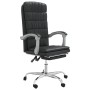 Black synthetic leather reclining office chair by vidaXL, Office chairs - Ref: Foro24-349653, Price: 89,65 €, Discount: %