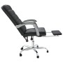 Black synthetic leather reclining office chair by vidaXL, Office chairs - Ref: Foro24-349653, Price: 89,65 €, Discount: %