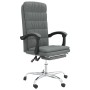 Silla de oficina reclinable de tela gris oscuro de vidaXL, Sillas de oficina - Ref: Foro24-349648, Precio: 86,99 €, Descuento: %