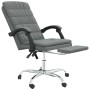 Silla de oficina reclinable de tela gris oscuro de vidaXL, Sillas de oficina - Ref: Foro24-349648, Precio: 86,99 €, Descuento: %