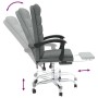 Silla de oficina reclinable de tela gris oscuro de vidaXL, Sillas de oficina - Ref: Foro24-349648, Precio: 86,99 €, Descuento: %