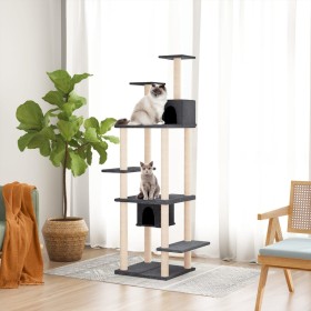 Katzenkratzbaum mit dunkelgrauen Sisalstämmen, 176 cm von vidaXL, Katzenmöbel - Ref: Foro24-171689, Preis: 76,99 €, Rabatt: %