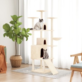 Cat scratcher with cream sisal posts 175 cm by vidaXL, Cat furniture - Ref: Foro24-171684, Price: 79,74 €, Discount: %