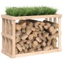 Outdoor firewood holder solid pine wood 108x52x74 cm by vidaXL, Firewood bags and holders - Ref: Foro24-822631, Price: 78,11 ...