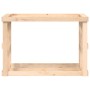 Soporte para leña de exterior madera maciza pino 108x52x74 cm de vidaXL, Bolsas y soportes de leña - Ref: Foro24-822631, Prec...