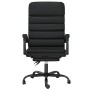 Silla de oficina reclinable masaje cuero sintético negro de vidaXL, Sillas de oficina - Ref: Foro24-349727, Precio: 114,48 €,...