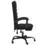 Silla de oficina reclinable masaje cuero sintético negro de vidaXL, Sillas de oficina - Ref: Foro24-349727, Precio: 114,48 €,...