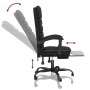 Silla de oficina reclinable masaje cuero sintético negro de vidaXL, Sillas de oficina - Ref: Foro24-349727, Precio: 114,48 €,...