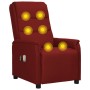 Sillón de masaje eléctrico cuero sintético rojo tinto de vidaXL, Sillones de masaje eléctricos - Ref: Foro24-3098609, Precio:...