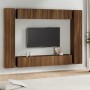 TV furniture set 10 pieces oak brown plywood by vidaXL, TV Furniture - Ref: Foro24-3120250, Price: 443,92 €, Discount: %