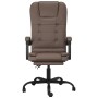 Silla de oficina reclinable masaje cuero sintético marrón de vidaXL, Sillas de oficina - Ref: Foro24-349668, Precio: 131,22 €...