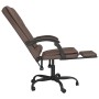 Silla de oficina reclinable masaje cuero sintético marrón de vidaXL, Sillas de oficina - Ref: Foro24-349668, Precio: 131,22 €...