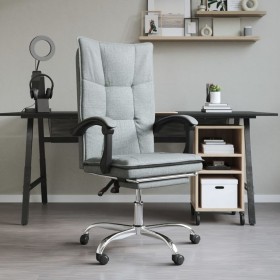 Silla de oficina reclinable de tela gris oscuro de vidaXL, Sillas de oficina - Ref: Foro24-349752, Precio: 110,29 €, Descuent...