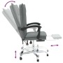 Dark Gray Fabric Reclining Office Chair by vidaXL, Office chairs - Ref: Foro24-349752, Price: 110,29 €, Discount: %