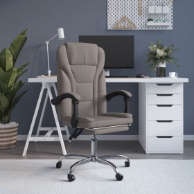 Silla de oficina reclinable de tela gris taupé de vidaXL, Sillas de oficina - Ref: Foro24-349693, Precio: 113,52 €, Descuento: %