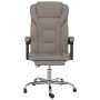 Silla de oficina reclinable de tela gris taupé de vidaXL, Sillas de oficina - Ref: Foro24-349693, Precio: 113,52 €, Descuento: %