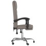 Silla de oficina reclinable de tela gris taupé de vidaXL, Sillas de oficina - Ref: Foro24-349693, Precio: 113,52 €, Descuento: %