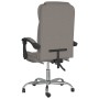 Silla de oficina reclinable de tela gris taupé de vidaXL, Sillas de oficina - Ref: Foro24-349693, Precio: 113,52 €, Descuento: %