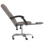 Silla de oficina reclinable de tela gris taupé de vidaXL, Sillas de oficina - Ref: Foro24-349693, Precio: 113,52 €, Descuento: %