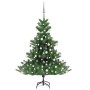 Nordmanntannen-Weihnachtsbaum mit LEDs und grünen Kugeln 120 cm von vidaXL, Weihnachtsbäume - Ref: Foro24-3077730, Preis: 106...