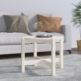 Couchtisch aus massivem weißem Kiefernholz, 62,5 x 45 cm von vidaXL, Couchtisch - Ref: Foro24-822303, Preis: 49,67 €, Rabatt: %